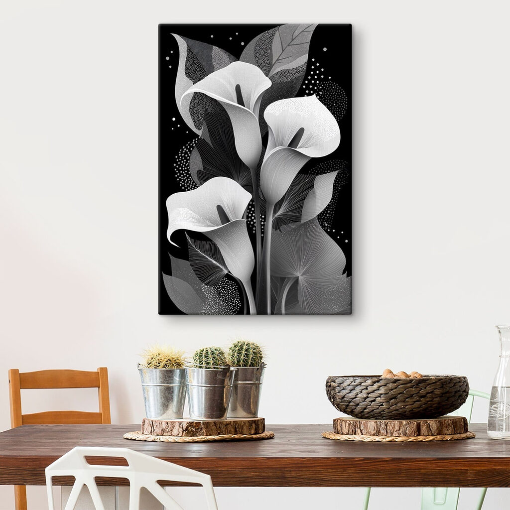 Elegant floral patterns on a dark background Elegant floral patterns on a dark background