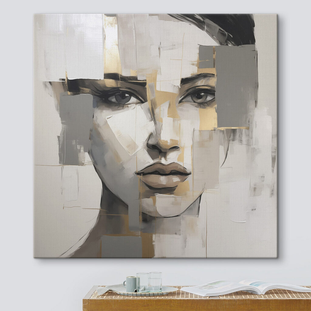 Painting of a woman's face