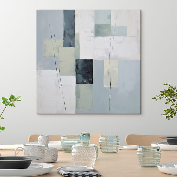 Painting of squares and lines