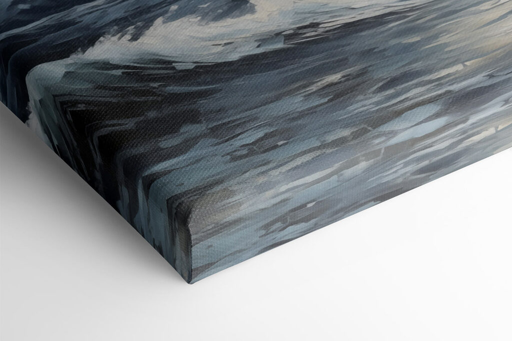Painting of waves in the ocean Painting of waves in the ocean
