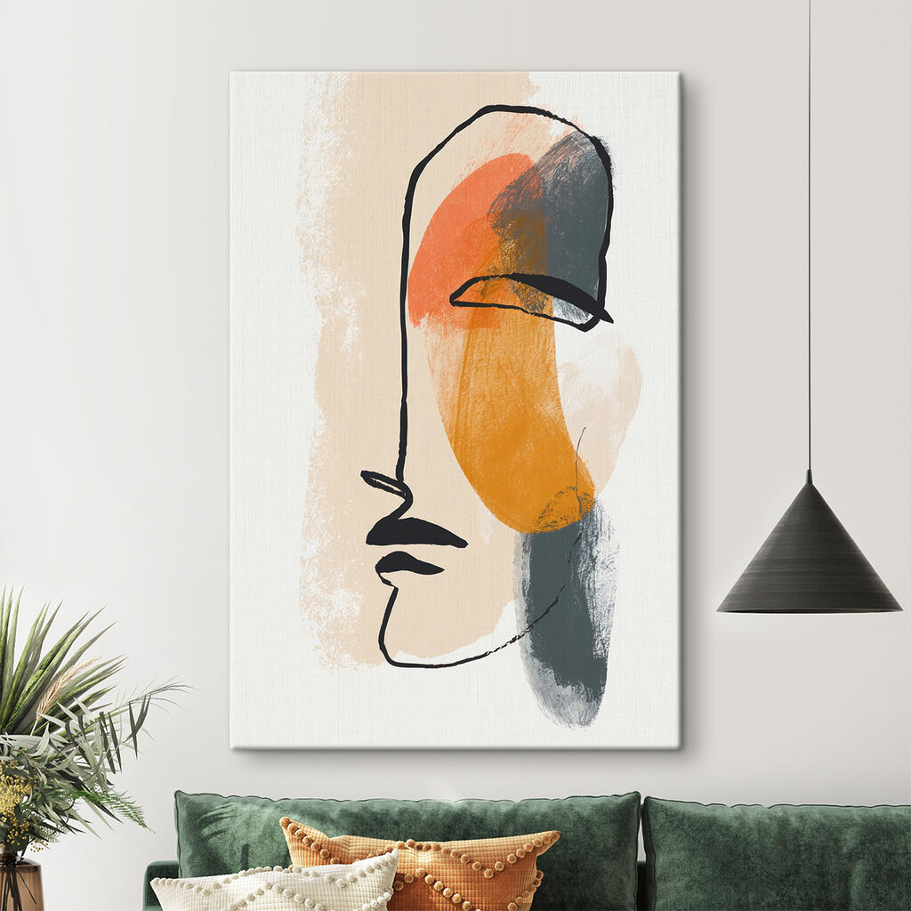 Painting of a face Painting of a face