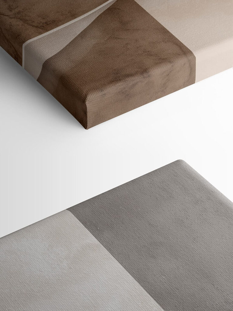 Soft waves of earthy tones