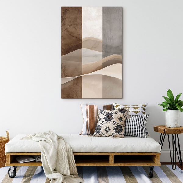 Soft waves of earthy tones