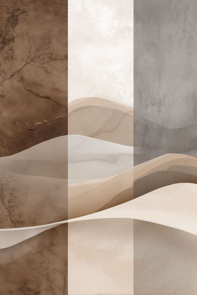 Soft waves of earthy tones