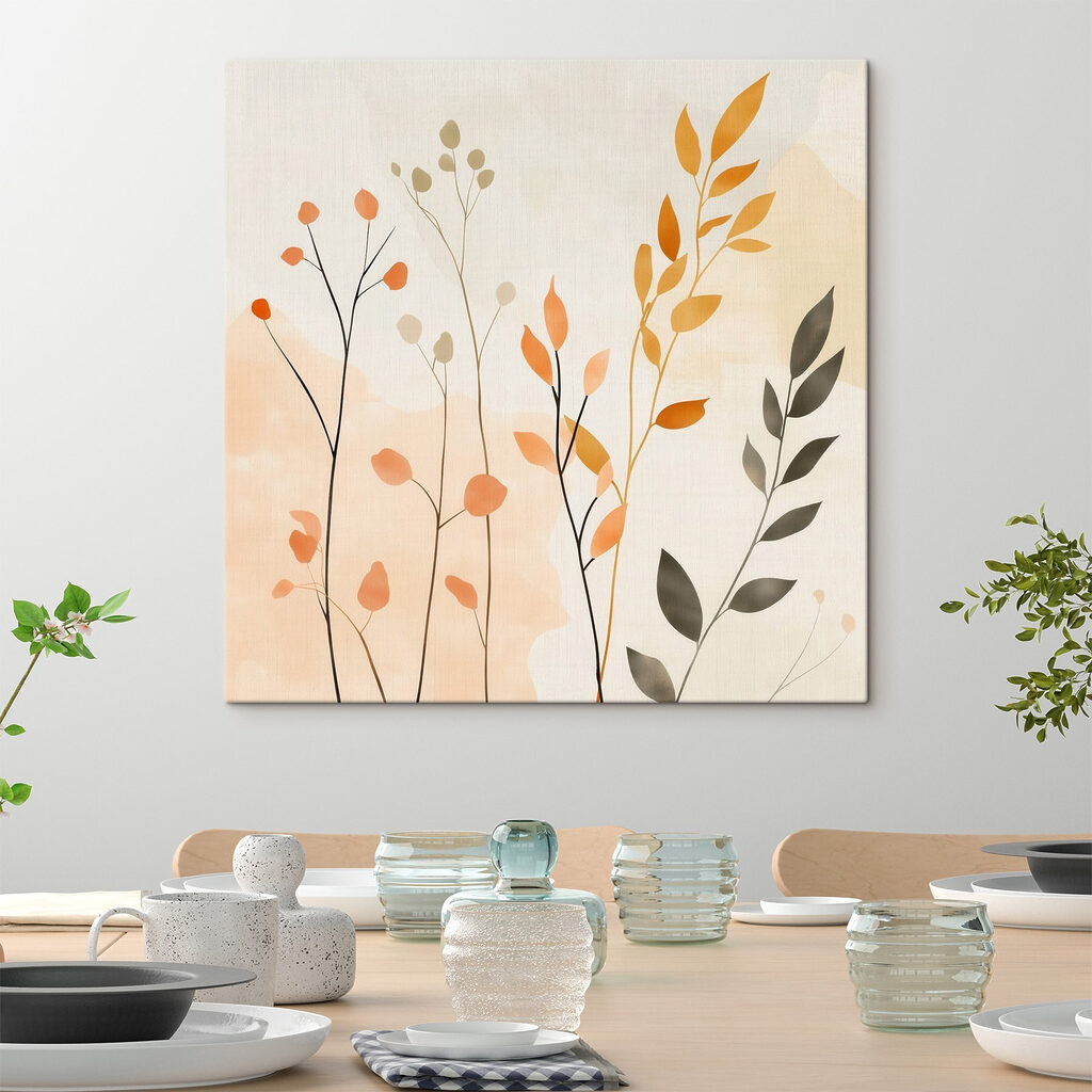 Painting of leaves and branches
