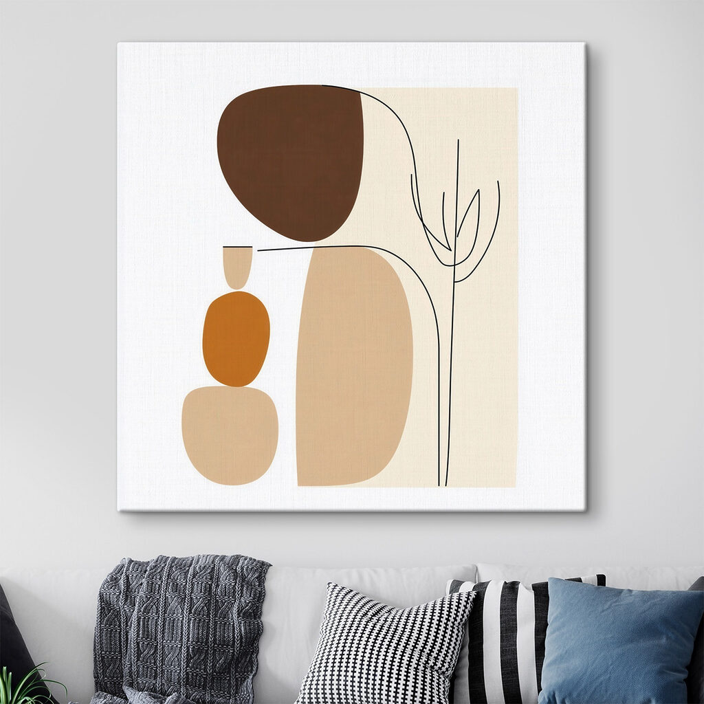 Drawing of a woman and a plant Drawing of a woman and a plant