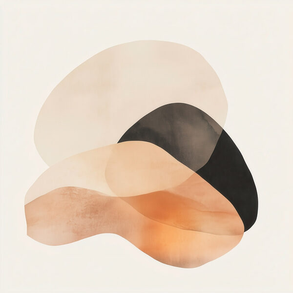 Soft curves in warm tones