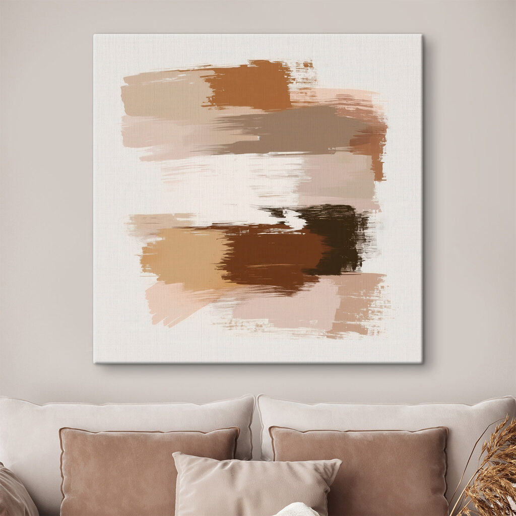 Abstract brush strokes in soft hues Abstract brush strokes in soft hues