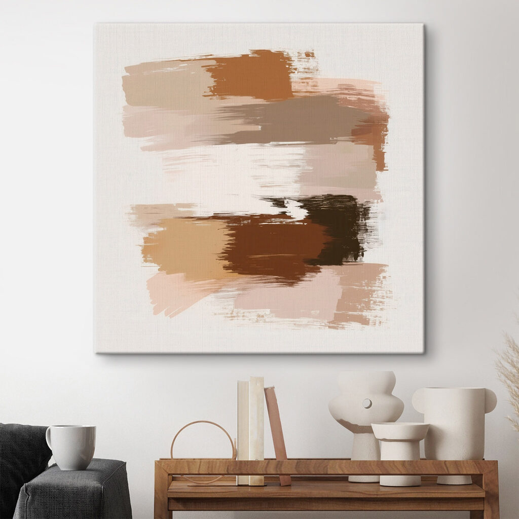 Abstract brush strokes in soft hues Abstract brush strokes in soft hues