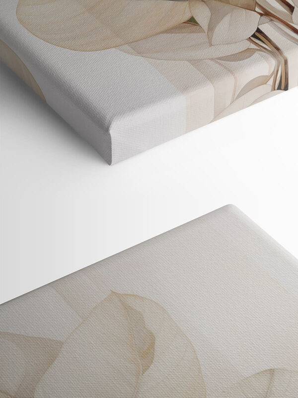 Elegant leaves in soft hues