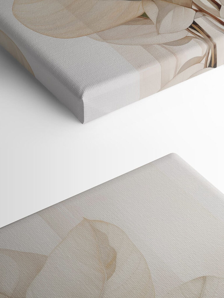 Elegant leaves in soft hues