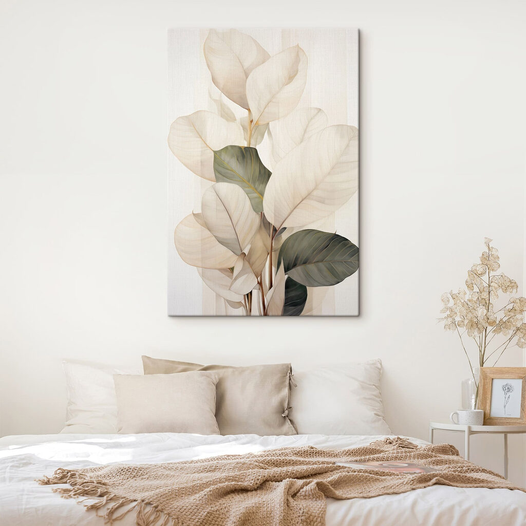 Elegant leaves in soft hues