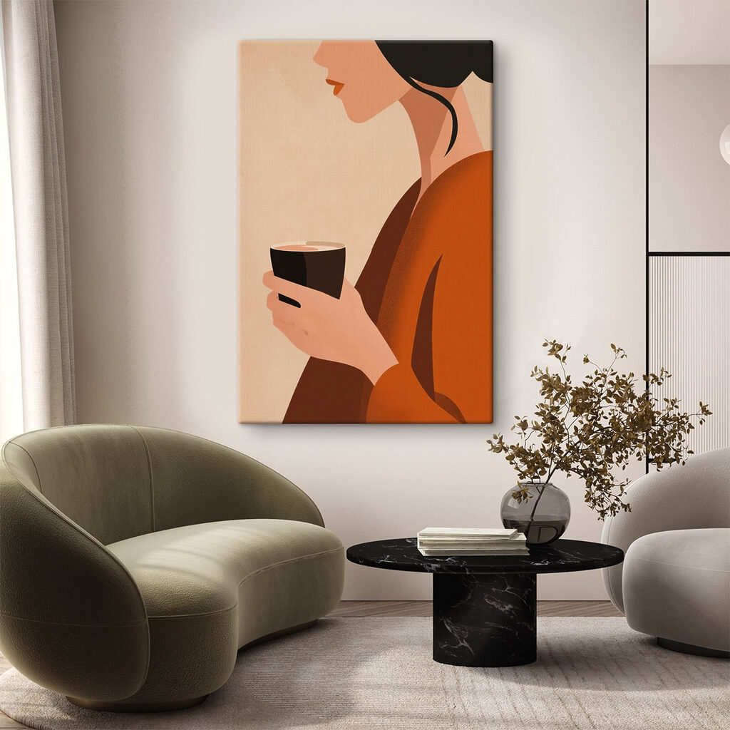 Woman holding a cup Woman holding a cup