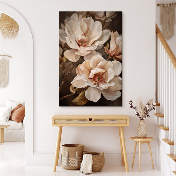 Painting of flowers on a branch Painting of flowers on a branch