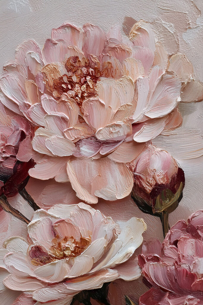 Delicate blooms in soft hues Delicate blooms in soft hues