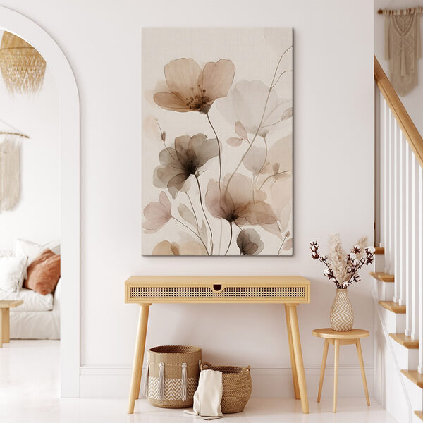 Delicate blooms in soft pastel hues