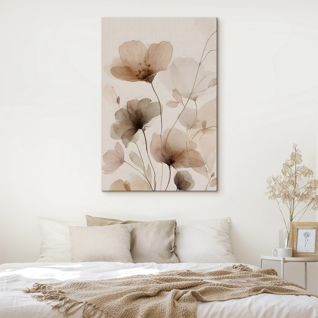 Delicate blooms in soft pastel hues