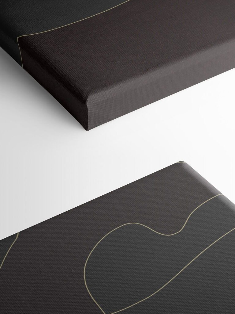 Black and grey background with a yellow line