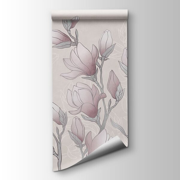 Drawing of flowers on a branch Drawing of flowers on a branch