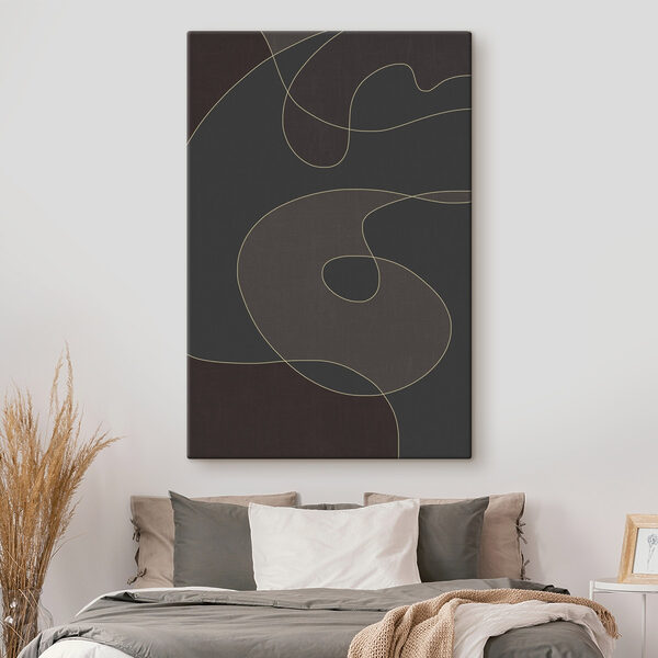 Black and grey background with a yellow line