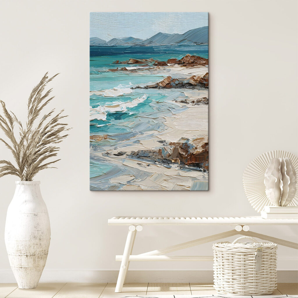 Painting of a beach Painting of a beach