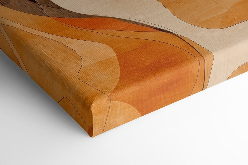 Brown and white wavy pattern