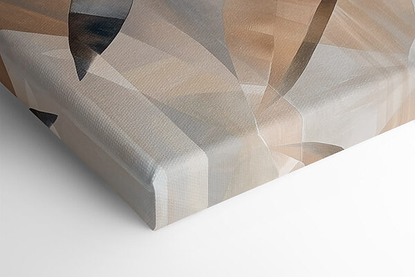 Abstract waves of warm hues