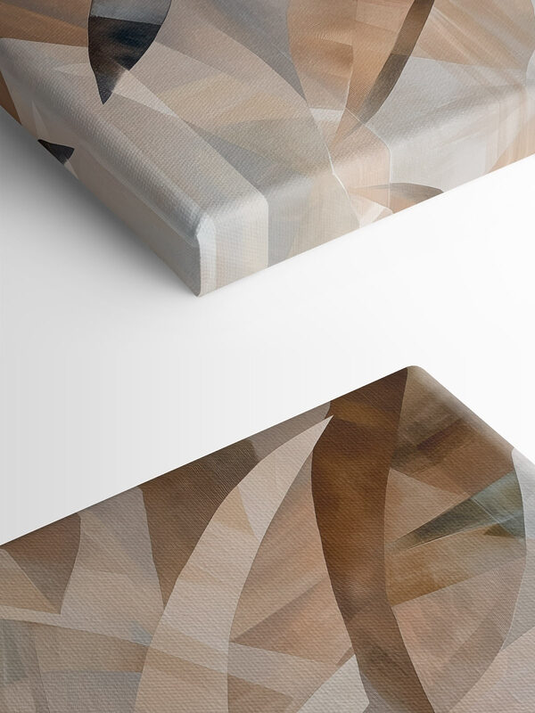 Abstract waves of warm hues
