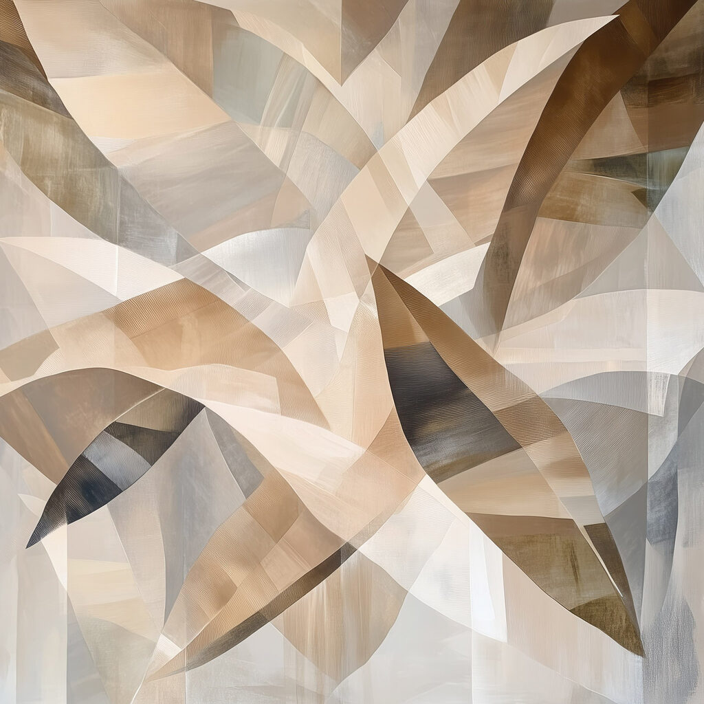 Abstract waves of warm hues