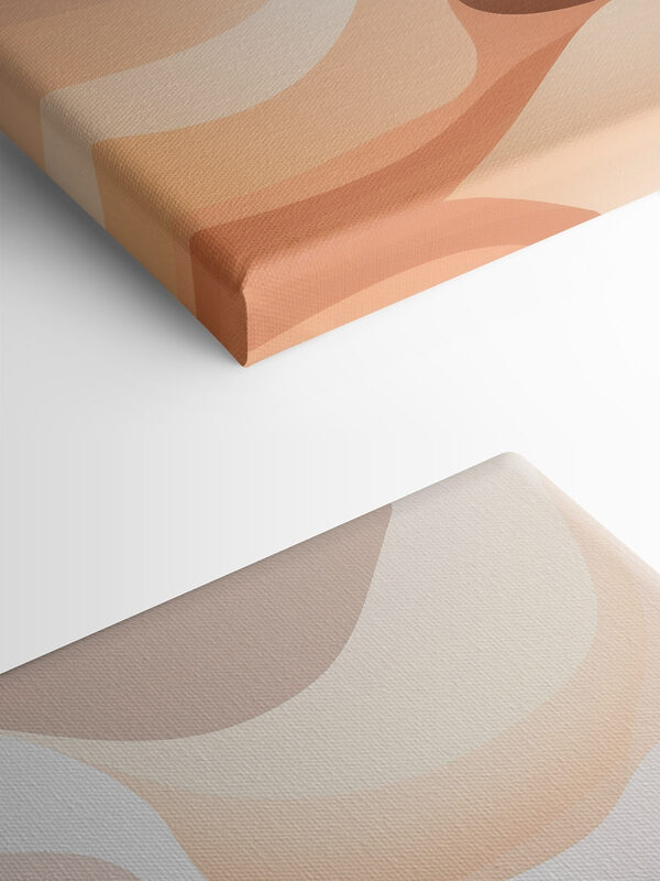 Soft waves of warm hues Soft waves of warm hues