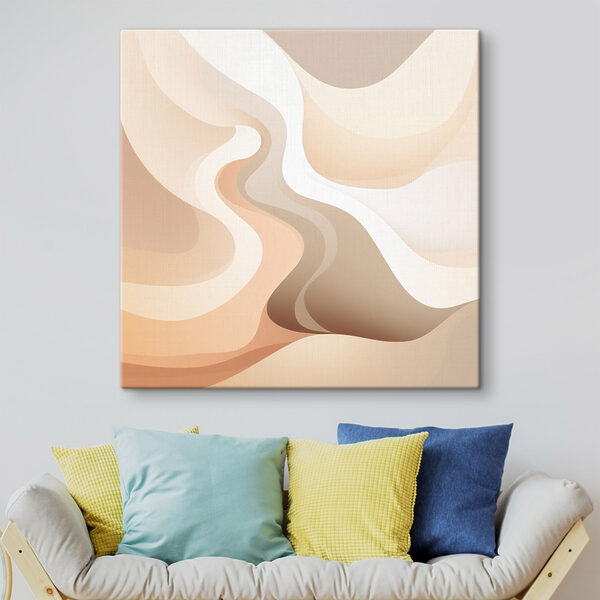 Soft waves of warm hues Soft waves of warm hues