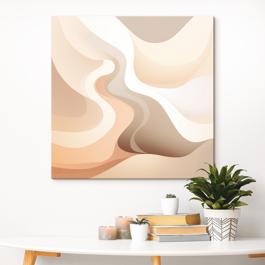 Soft waves of warm hues Soft waves of warm hues