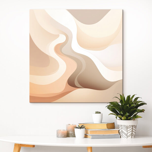 Soft waves of warm hues Soft waves of warm hues