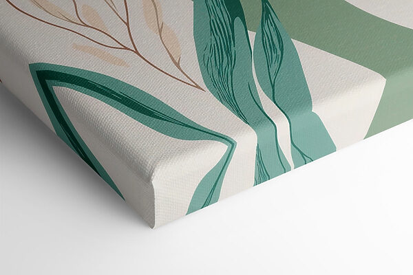 Colorful pattern with leaves