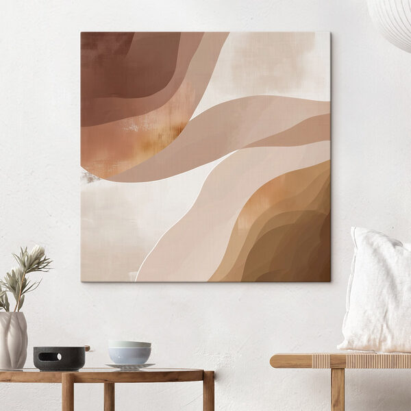 Soft waves in warm earth tones Soft waves in warm earth tones