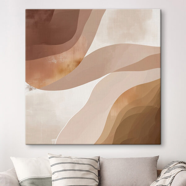 Soft waves in warm earth tones Soft waves in warm earth tones