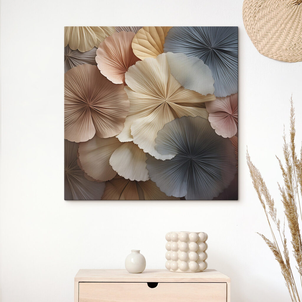 Group of flowers made of paper Group of flowers made of paper