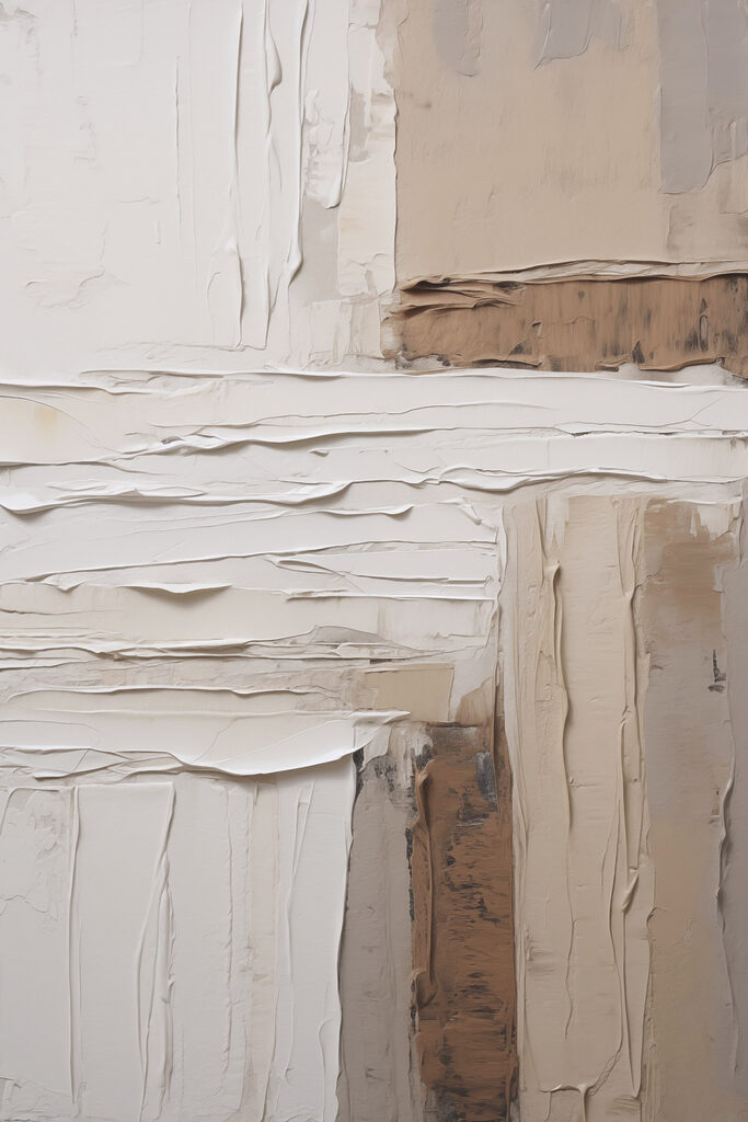 White and brown piece of art White and brown piece of art