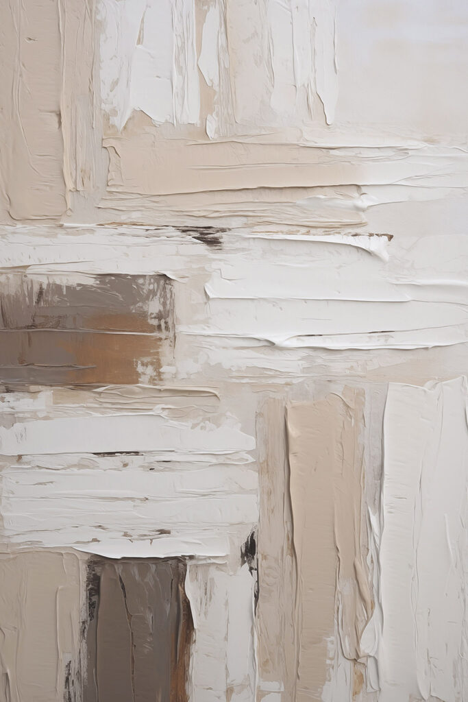 White and brown paint on a wall White and brown paint on a wall