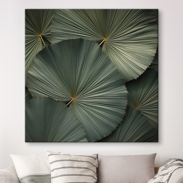 Group of large green leaves