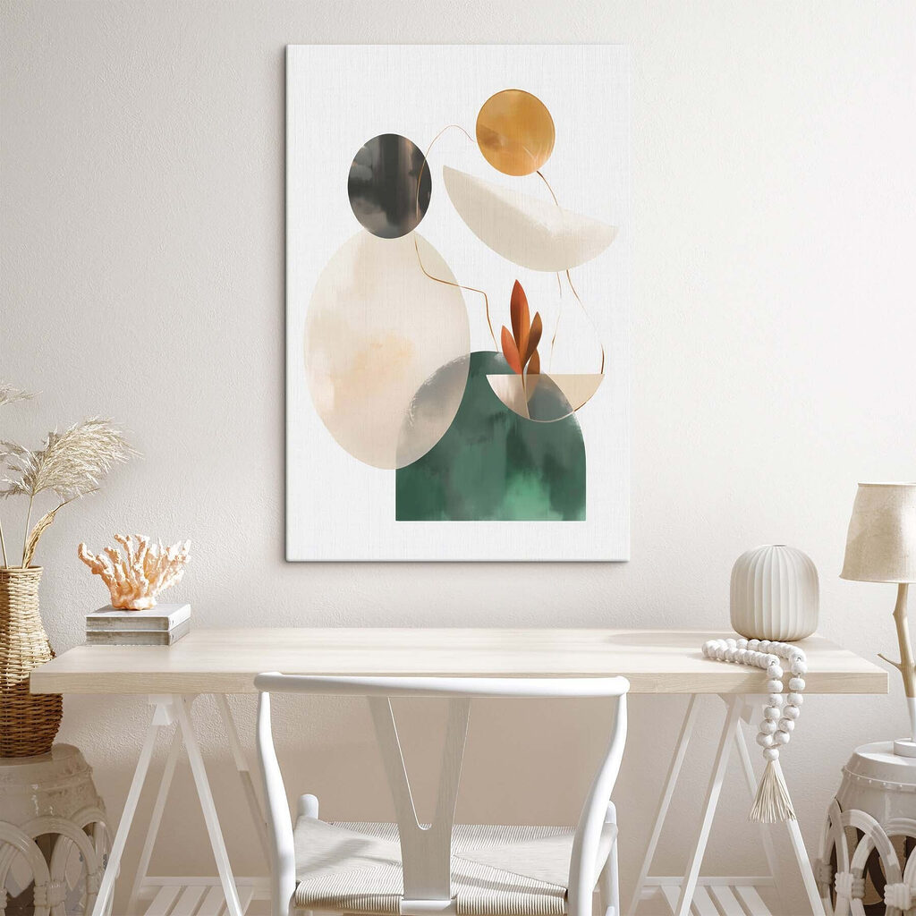 Group of objects with leaves Group of objects with leaves