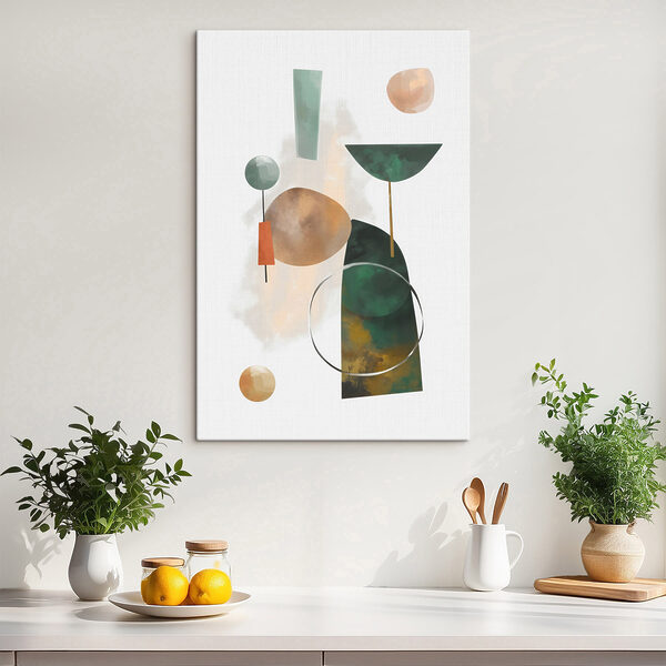 Painting of different shapes and colors