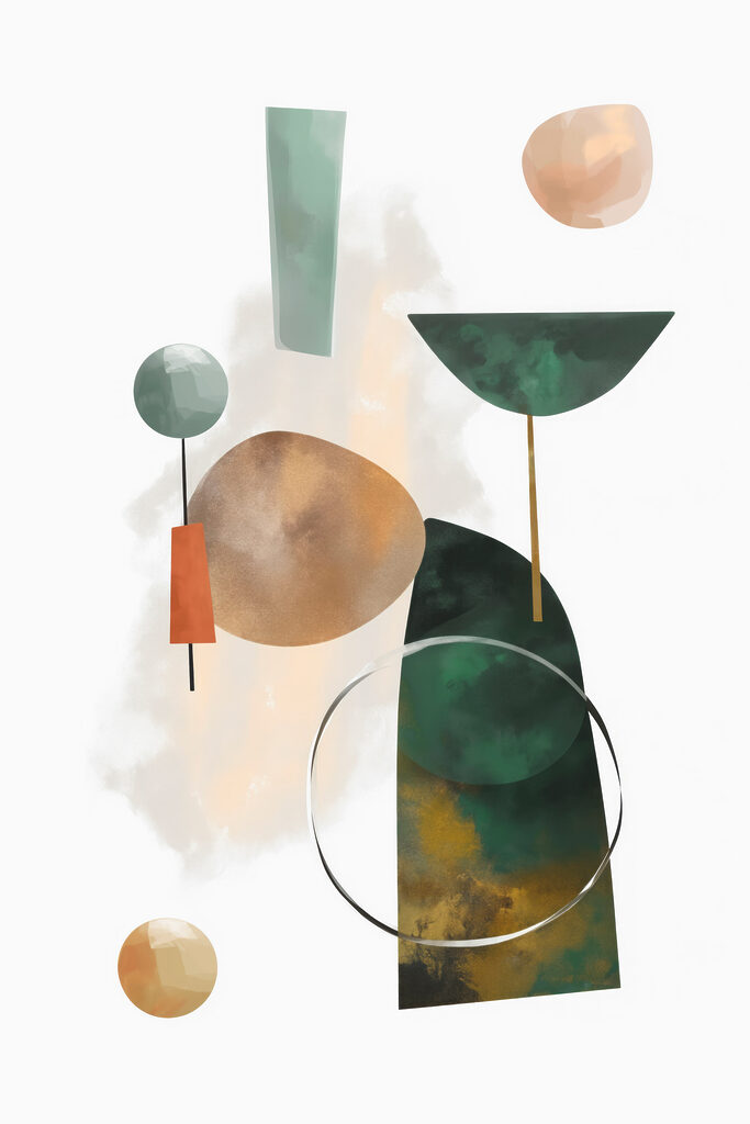 Painting of different shapes and colors