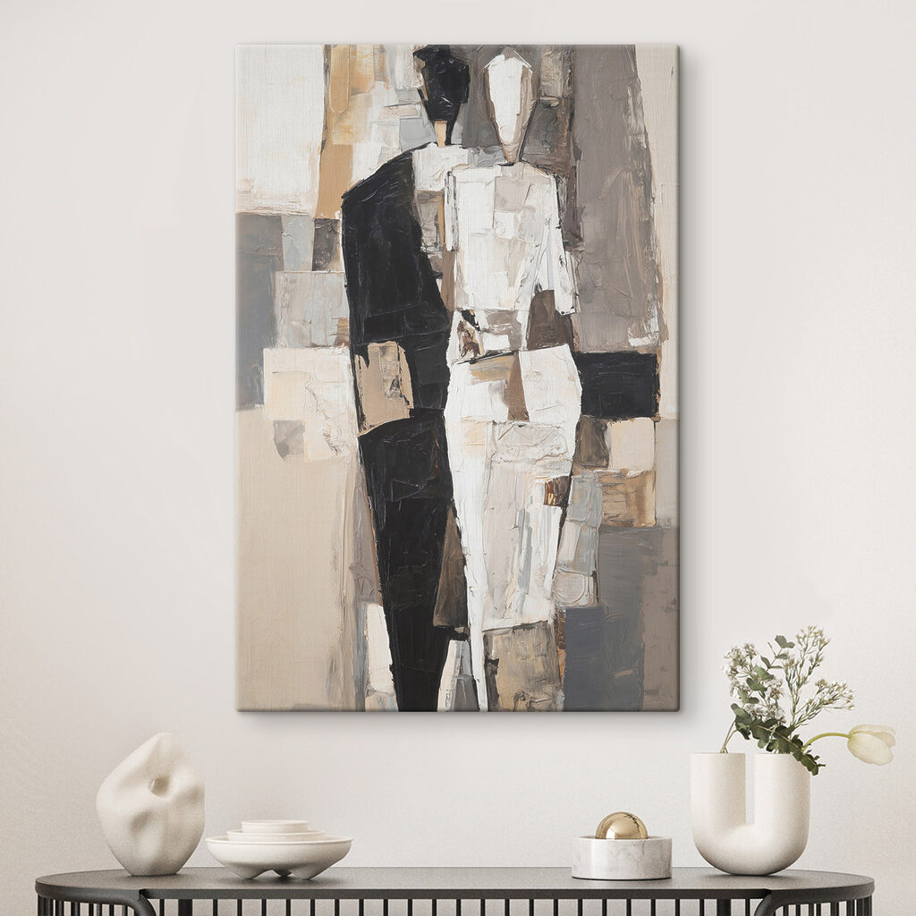 Painting of a man in a white dress