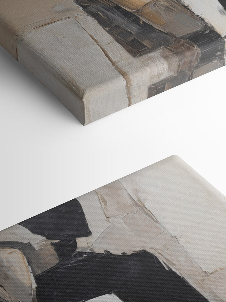 Painting of a man in a black and white dress Painting of a man in a black and white dress