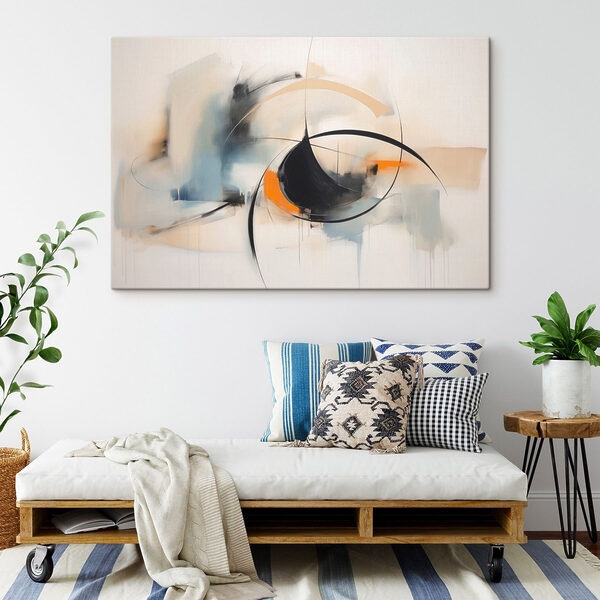 Painting of a circle and a circle Painting of a circle and a circle