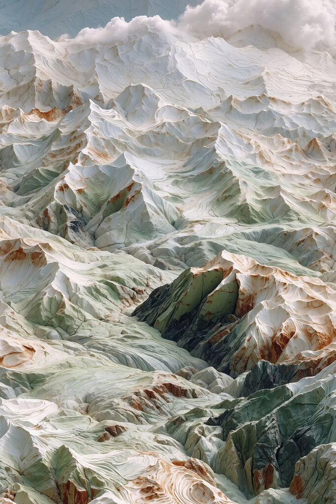 Mountain range with snow Mountain range with snow