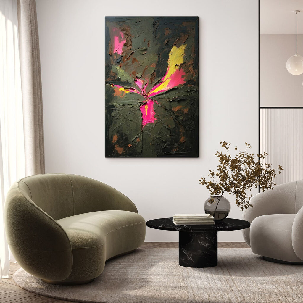 Painting of a flower Painting of a flower