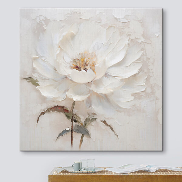 Painting of a white flower Painting of a white flower