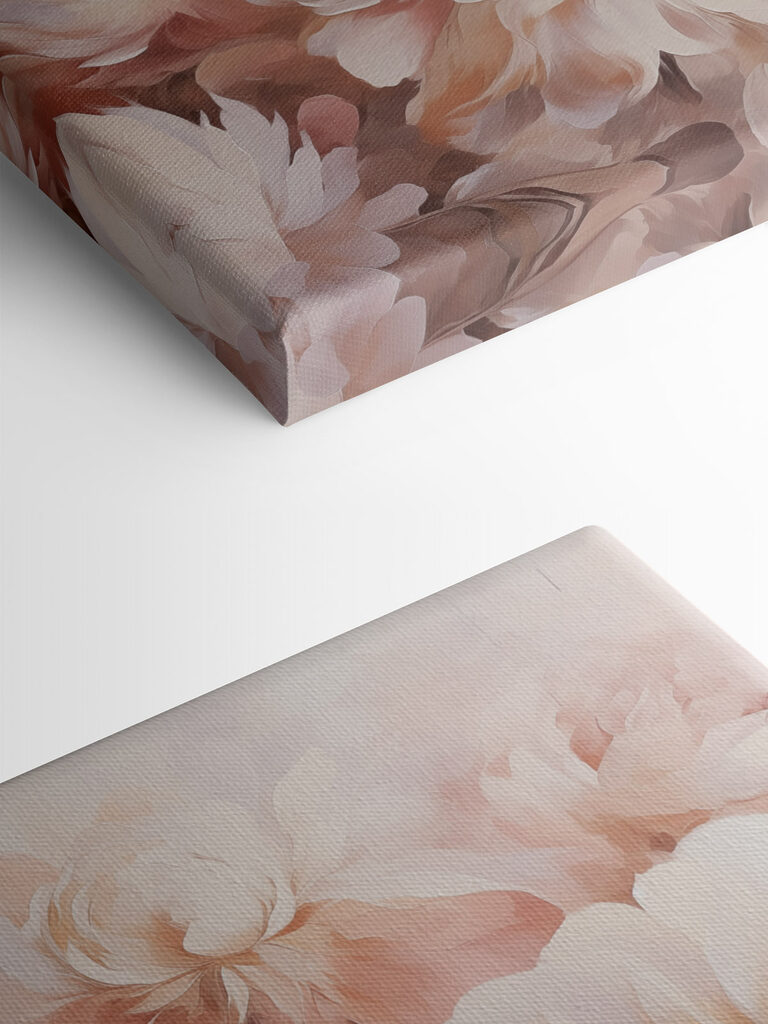 Painting of flowers on a wall Painting of flowers on a wall